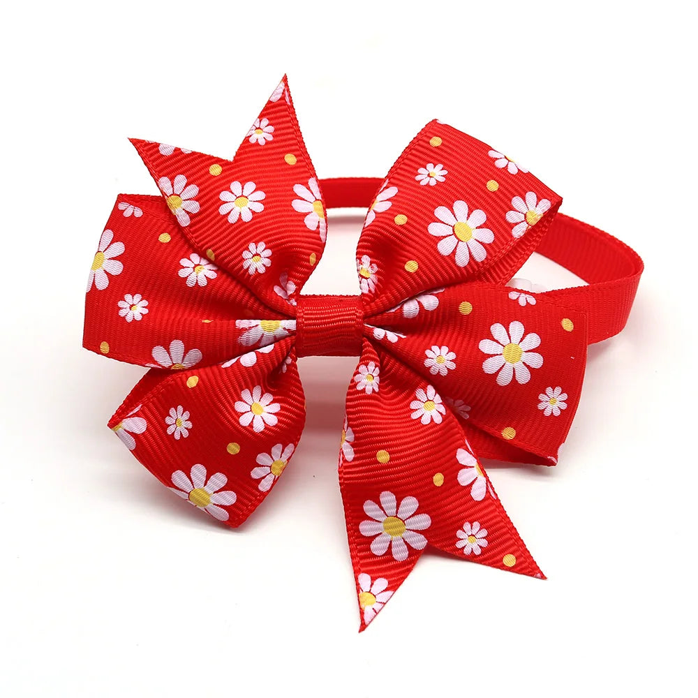 50/100pcs Spring Pet Supplies Cat Pet Dog Bow Tie Small Dog Bowties Nekties Dog Grooming Accessories Samll-Middle Dog Products