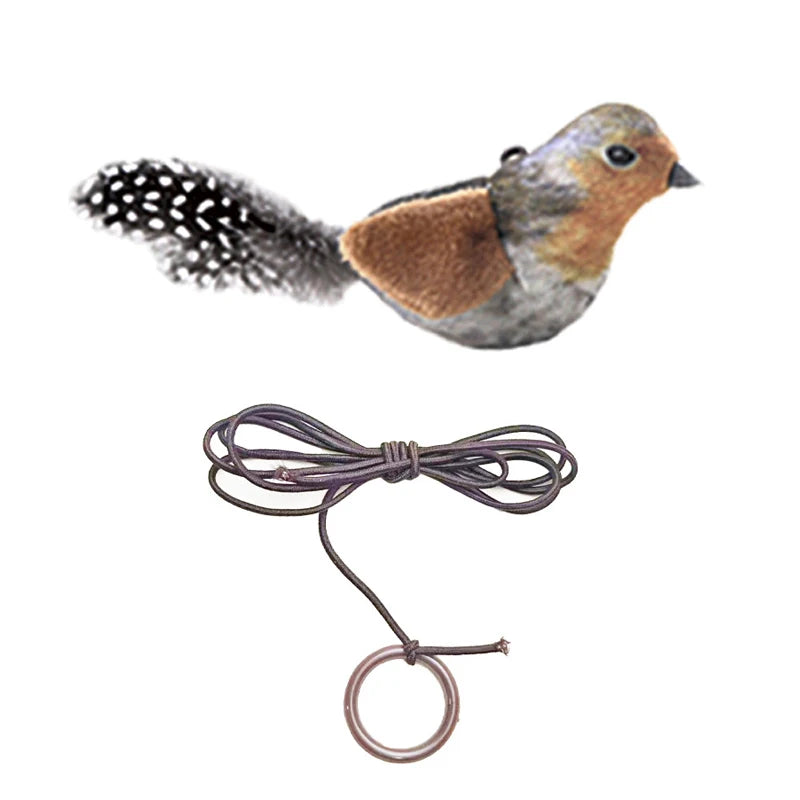 Plush simulated call bird cat toy cat self-sexual sound toy bird teasing cat sticks to resist biting pet toy