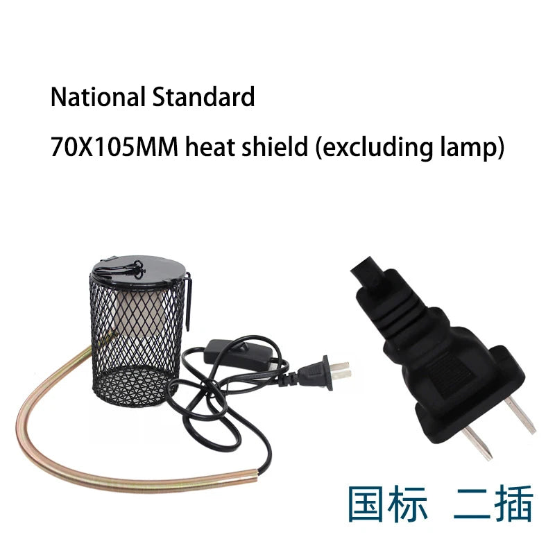 Reptile heat preservation lamp ceramic heating lamp  reptile  small pet ceramic heating lamp cover set against scald