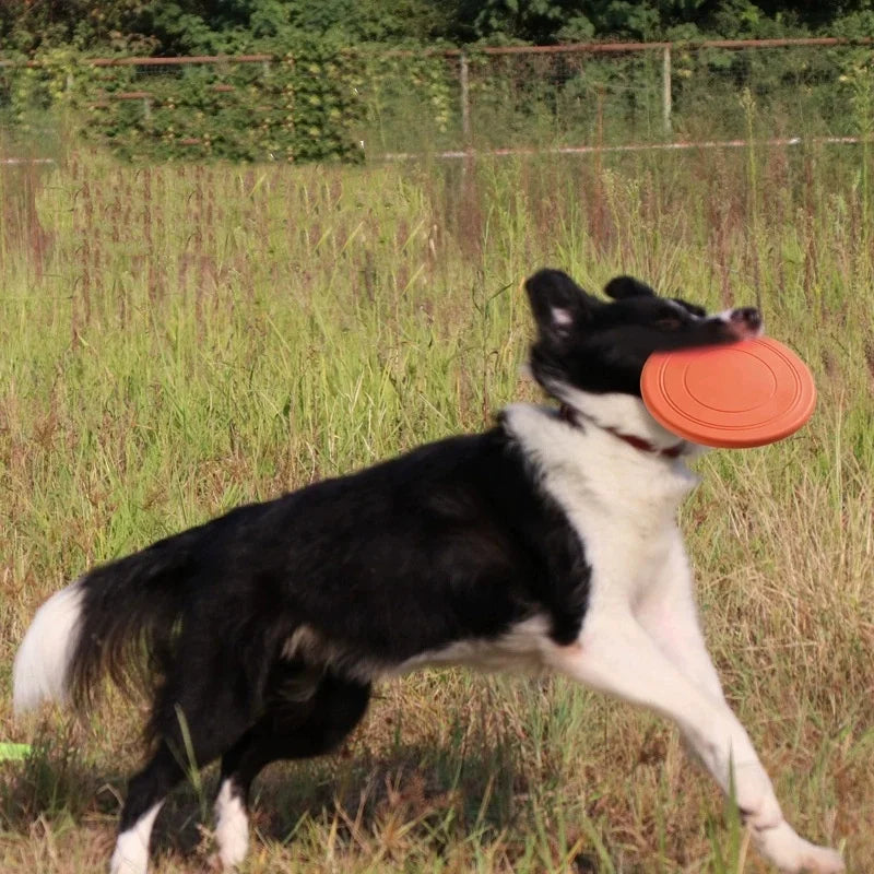 Interactive Silicone Flying Saucer Toy for Dogs And Cats Chew Resistant Flying Disc Pet Game Perfect for Puppy Training Fun