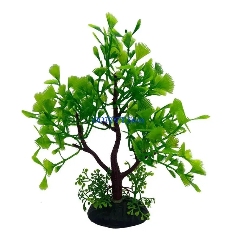 367A Aquarium Plants Artificial Fish for Tank Decorations Underwater Small Tree Plant