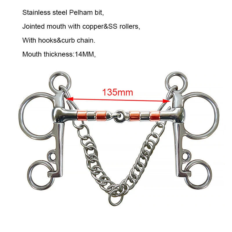 Title (SEO, ≤40 chars): Horse Bit Snaffle Gag for Training