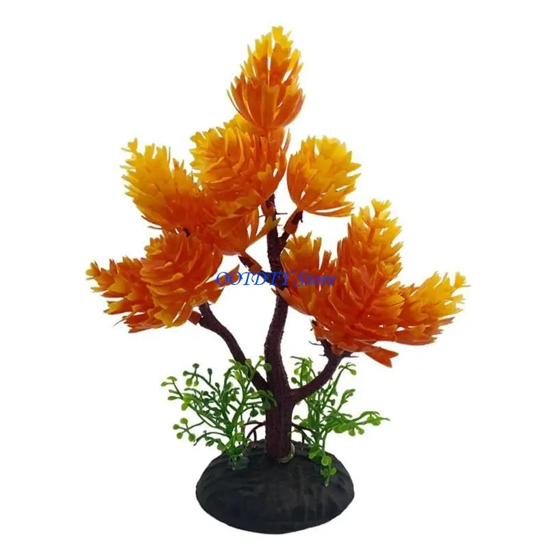367A Aquarium Plants Artificial Fish for Tank Decorations Underwater Small Tree Plant