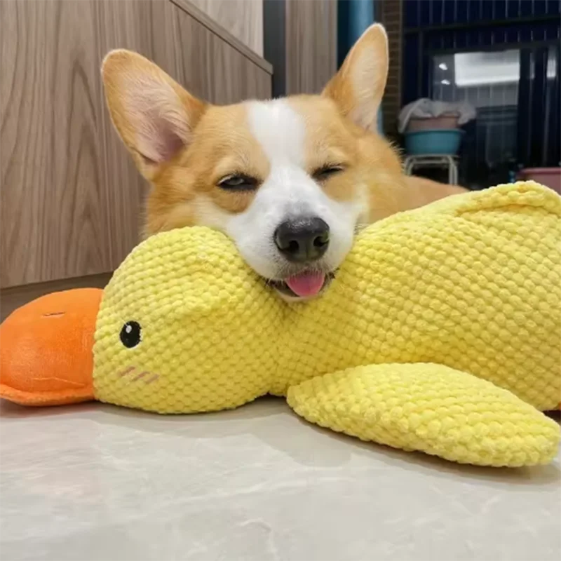 Plush Stomping Duck Dog Toy