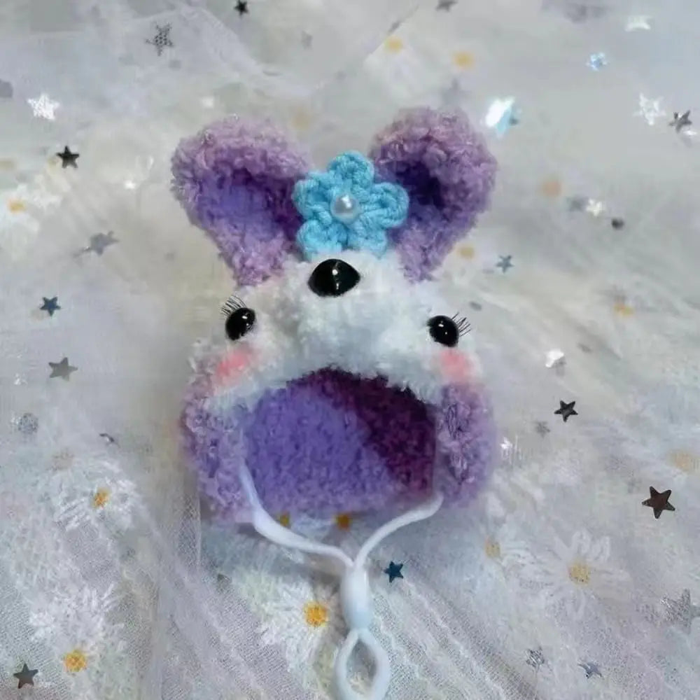 Fashion Pet Woolen Hat Mini Pet Supplies Doll Accessories Knitted Scarf Photo Props DIY Animal Doll Hat