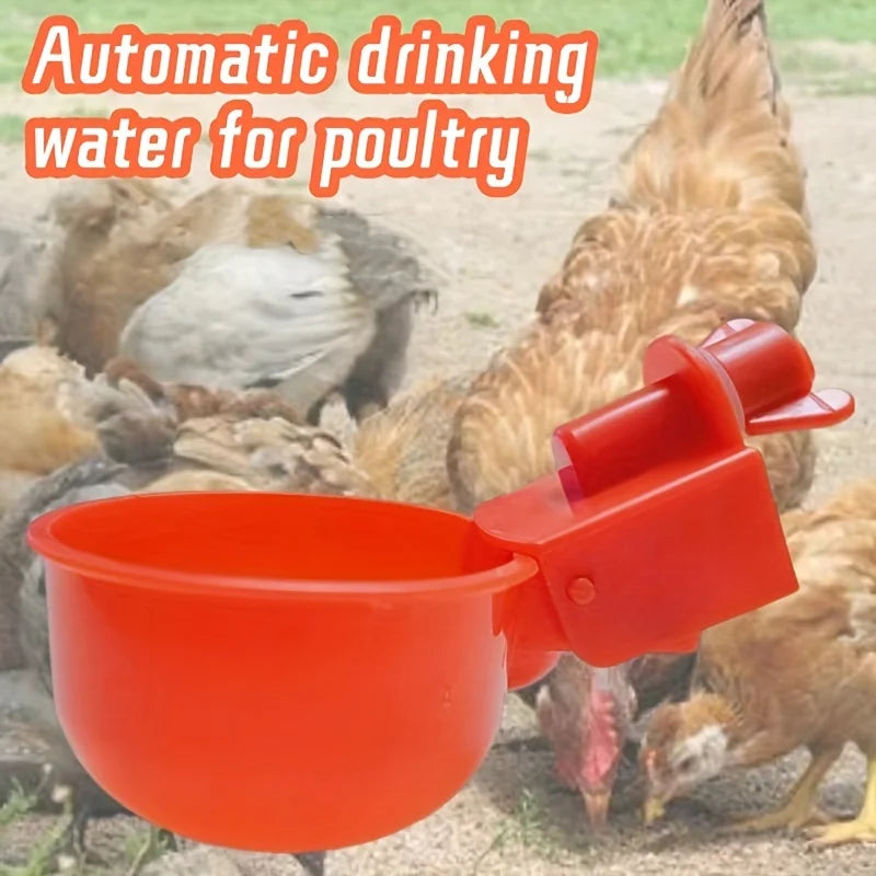 5/10 Pcs Poultry Automatic Water Dispensers - Chicken & Pigeon Drinking Bowls for Small Chicks