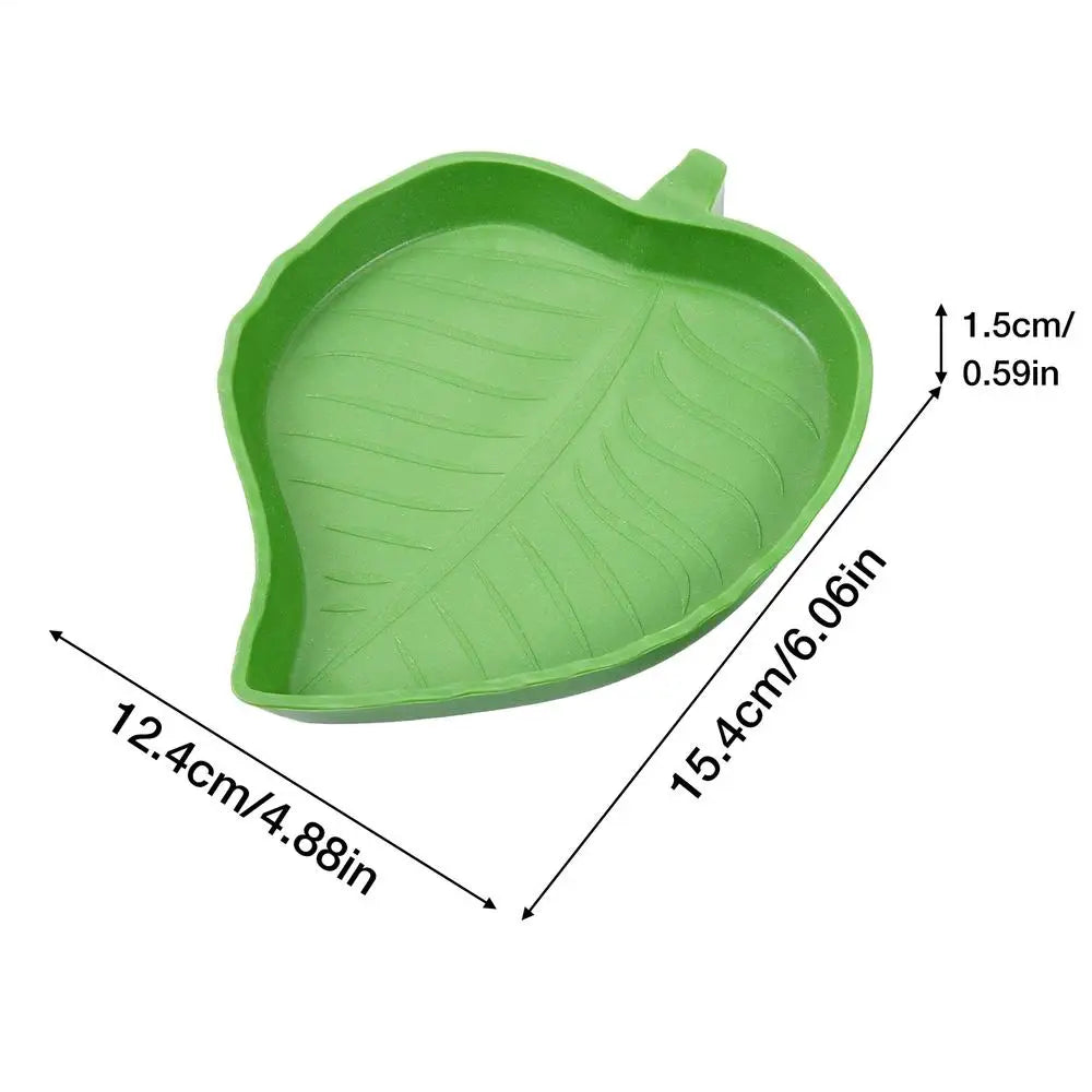 Reptile Dish Flat Drinking Bowl Flat Hermit Crab Bowl for Drinking and Eating Water Plate for Turtle Lizards Hamsters Snakes