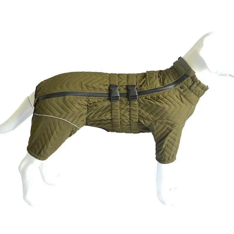 Waterproof Cotton Padded Dog Coat Winter Jacket Windproof For Four Legged Dogs Greyhound Corgi Chihuahua
