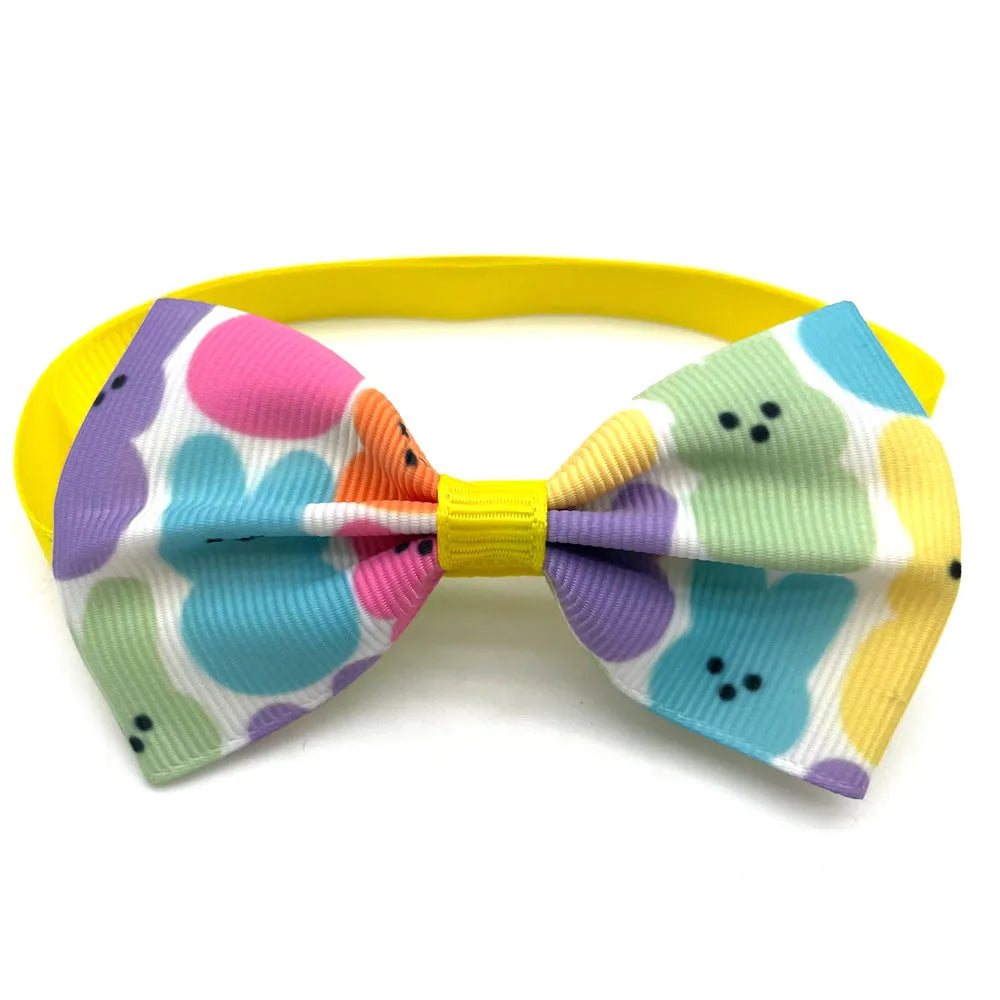 30/50pcs Pet Puppy Dog Bow Ties Easter Rabbit Style Small Dog Bow Tie Accessories Puppy Collars Adjustable Necktie Pet Supplies