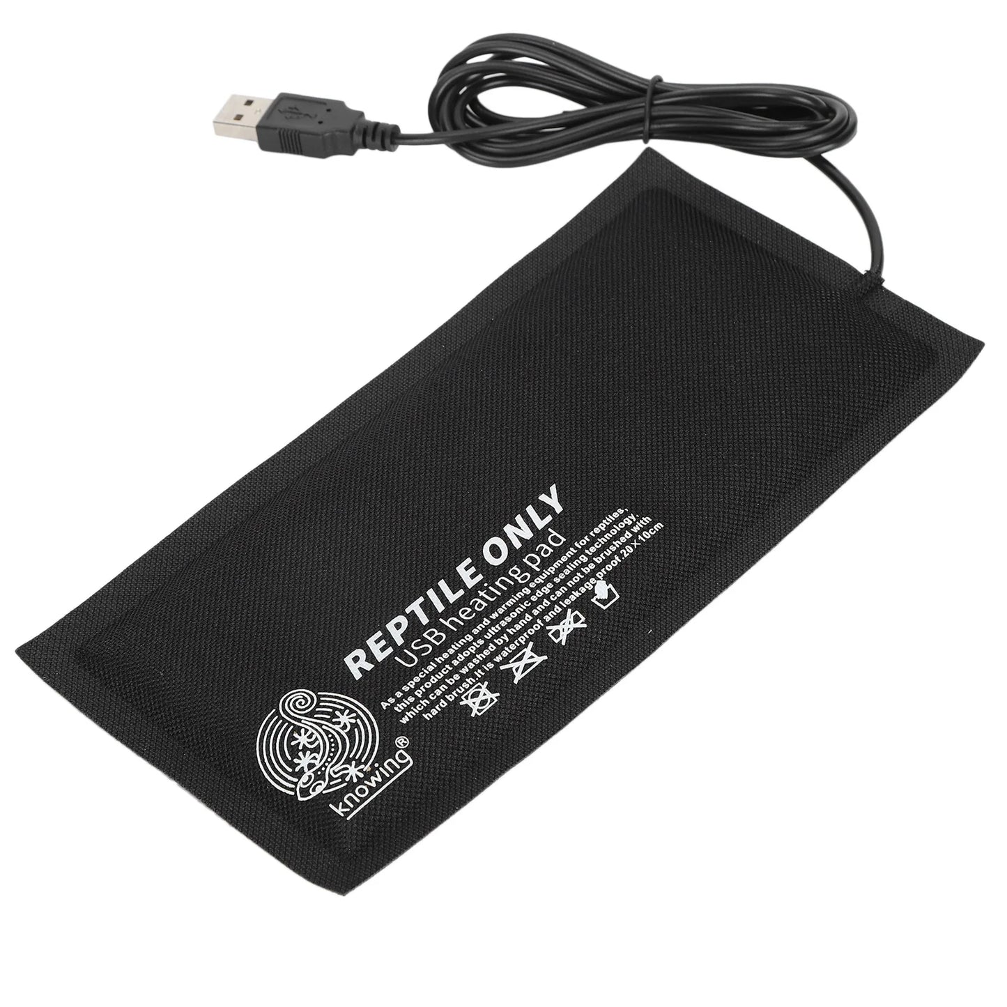 Reptile Accessory Reptile USB Heating Pad Fiber Cloth for Reptiles Snakes Lizard Hermit Crab Turtle USB Heating Pad for Reptile
