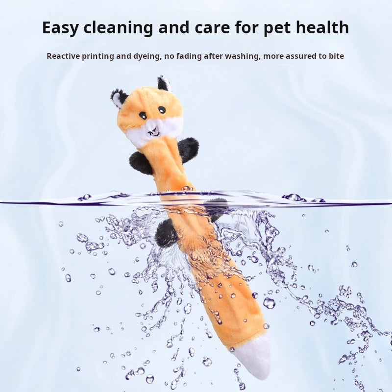 Pet Puppy Supplies Squirrel Dog Plush Chew Toy Bite Resistant Sound Interactive Squeaky Indestructible dogs Toys Soft Rattles