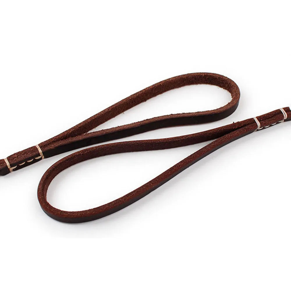 Premium Genuine Leather Dog Leash Dual Length For Versatile Walks And Everyday Comfort