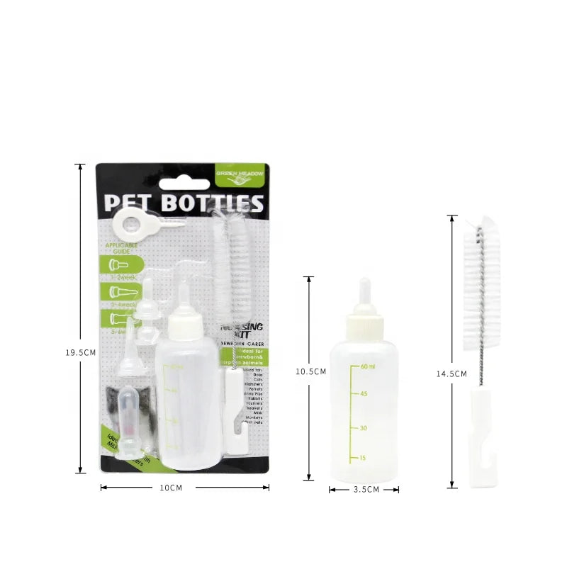 Pet Feeding Bottle Dog Puppy Newborn Dog Dog Cat Kitten Feeding Bottle Teddy Small Pacifier Pet Supplies