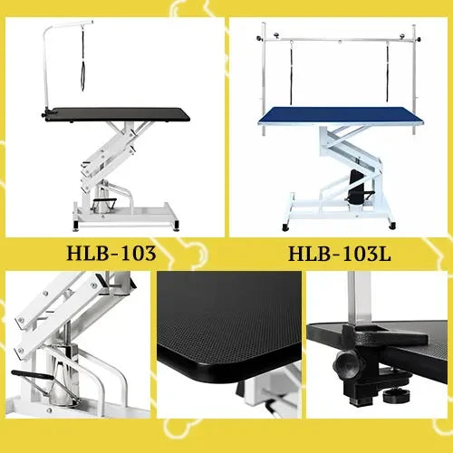 304 Stainless Steel Pet Supplies Hydraumatic Cross Lifting Pet Grooming Table for Large Dogs