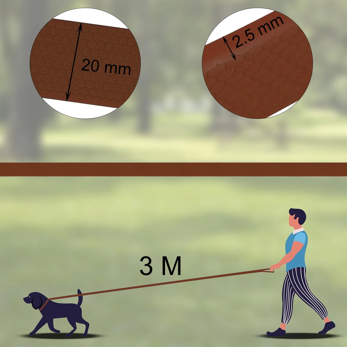 3M 6M Pet Supplies PVC Long Dog Leash Small Big Dogs Accessories Leash for Beagle Husky Pets Leads