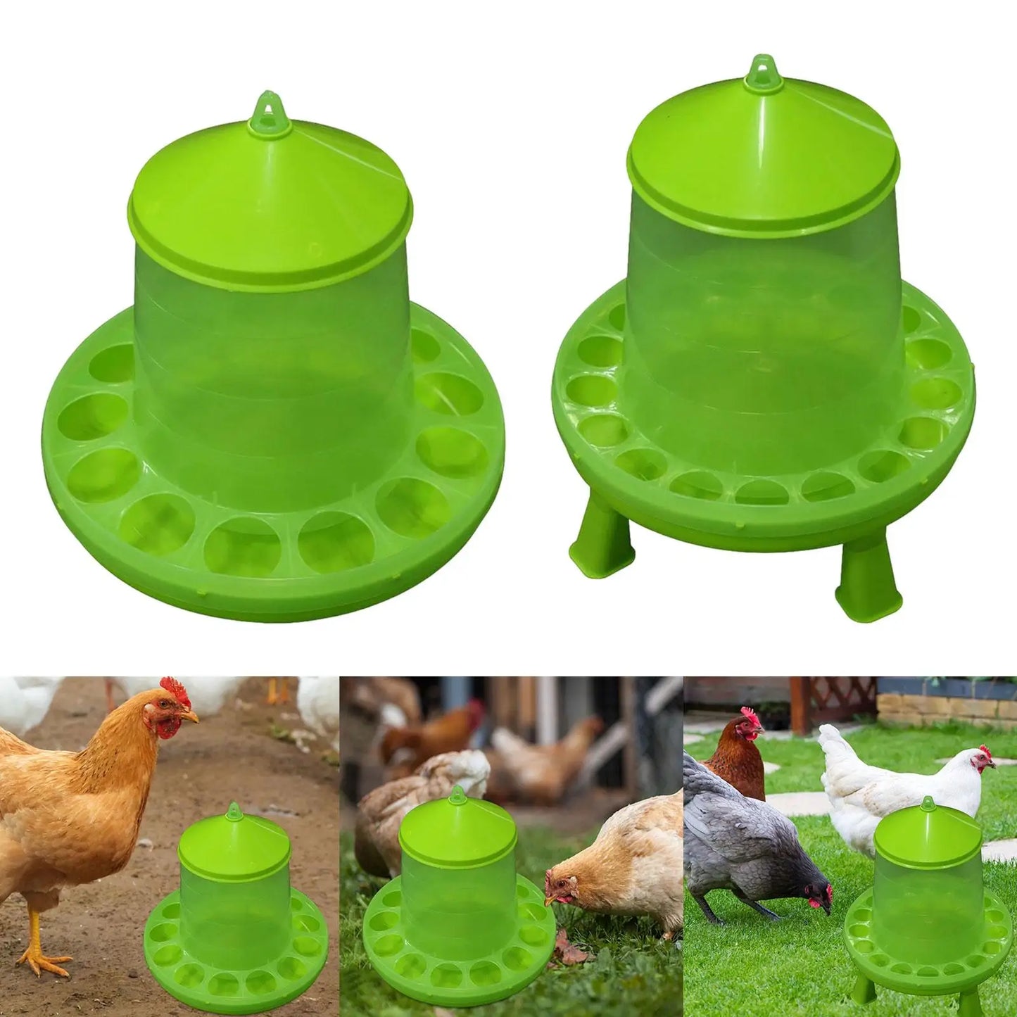 Chicken Waterer Watering Dispenser Automatic Poultry Feeder Animal Drinker for Turkey Ducks Birds Guinea Fowl Peacocks