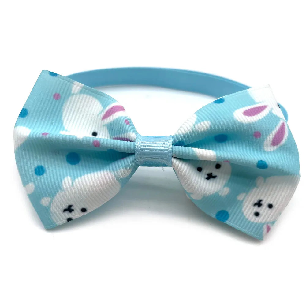 30/50pcs Pet Puppy Dog Bow Ties Easter Rabbit Style Small Dog Bow Tie Accessories Puppy Collars Adjustable Necktie Pet Supplies