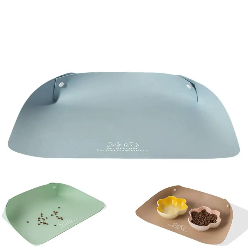 Pet Silicone Food Mat Placemat Waterproof Prevent Spills Dog Feeding Mats Easy to Clean Non-Slip Pet Feeding Water Supplies