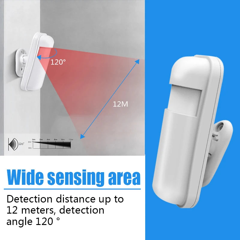 Auto Pet-proof PIR Infrared Motion Sensor 433Mhz Alarm Detector With Flash Led Light for Smart Home Security Alarm System