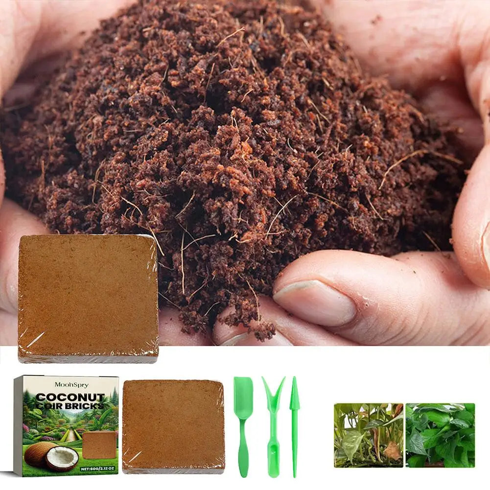 Reptile Coconut Soil Coir Pressed Coconut Fiber Substrate Lizard Tortoise Reptile Bedding Soil Reptile Terrarium Bottom Supplies