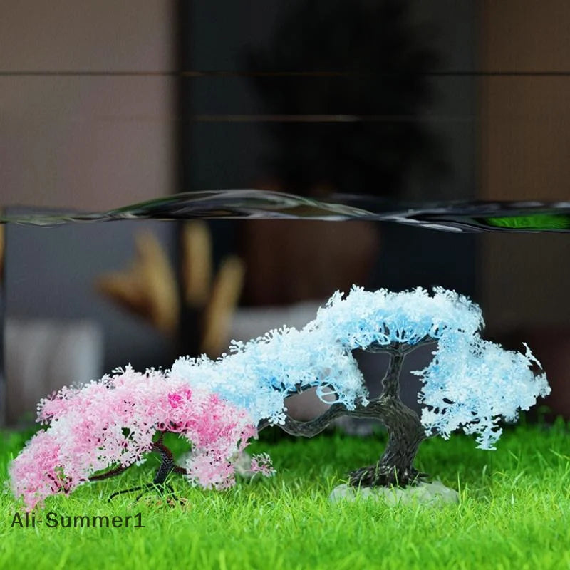 New Simulated Tree Aquarium Decoration Fish Tank Aquarium Plastic Plant Artificial Simulation Water Plants Fish Tank Decoration