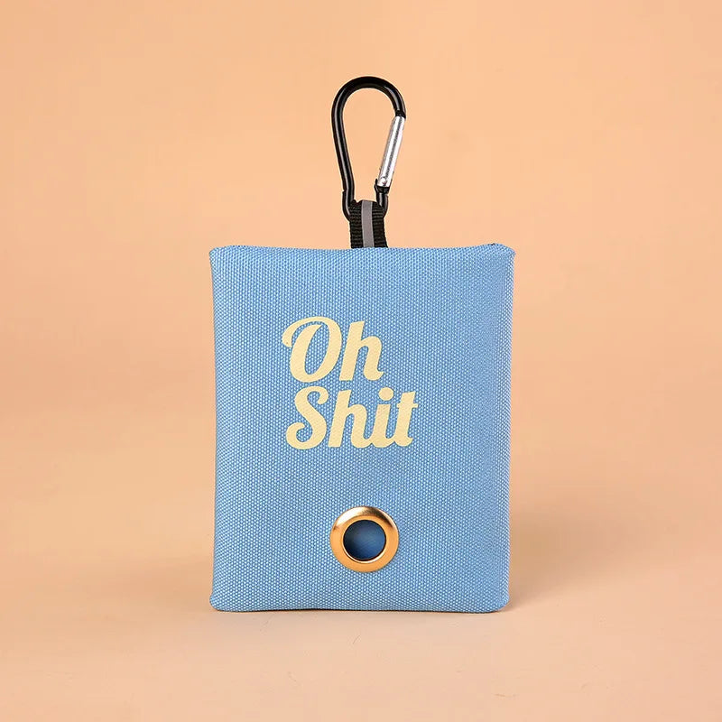 Pet Pets Supplies Canvas Garbage Bags Poop Bag Dispenser Portable Dog Poop Waste Bag Holder Outdoor Puppy Cat Pick Up Organizer