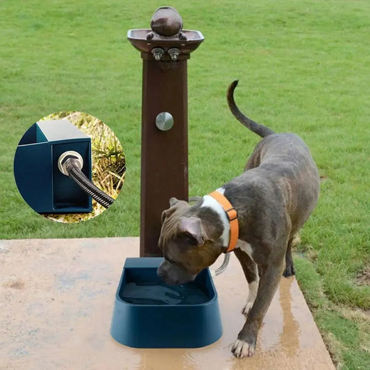 Pet Supplies 2L Pet Drinker Bowl Float Valve High Capacity Automatic Water Feeder Bowl Auto-Fill Drinker Dog Bowl Cats