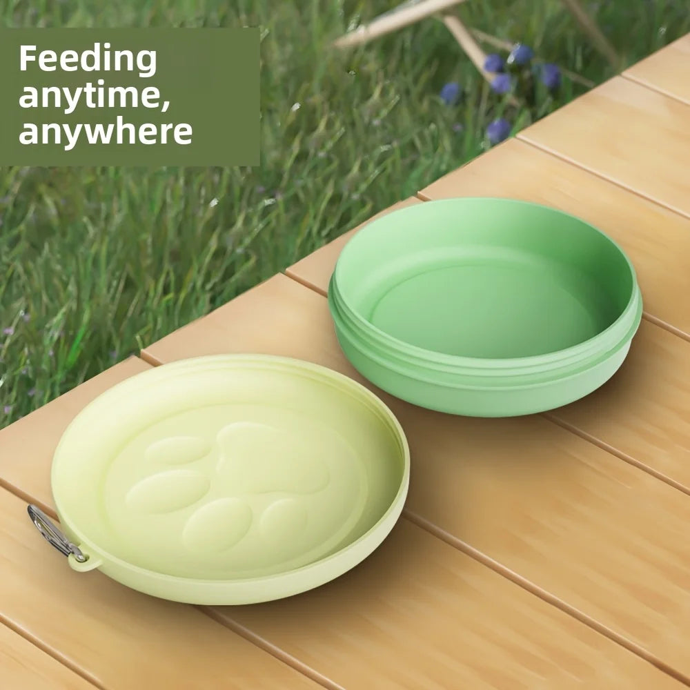 1pc Pet Travel Bowl Outdoor Pet Portable Dog Food Bowl Snack Box Multifunctional Dog Dog Training Snack Bag Pet Snacks Bag