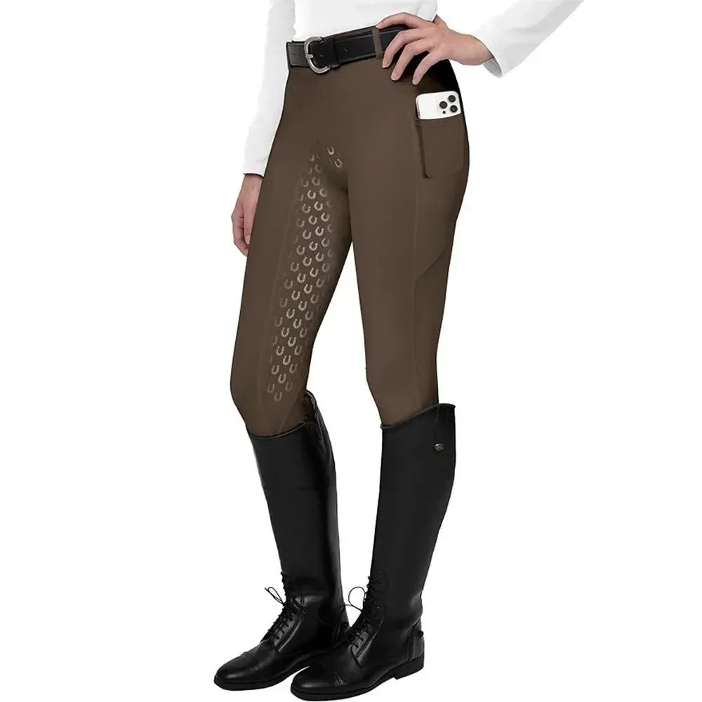 Equestrian pants non-slip silicone four-way stretch kids riding pants adult equestrian event
