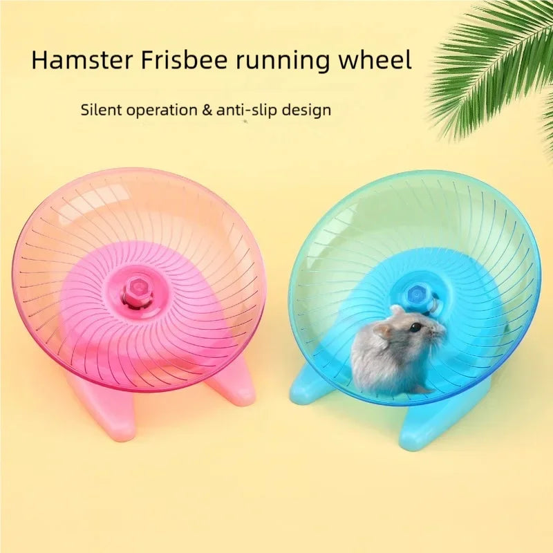 Silent Flying Saucer Hamster Wheel Easy Clean Anti Slip Exercise Running Wheel Spine Friendly For Dwarf Hamsters Gerbils Mice