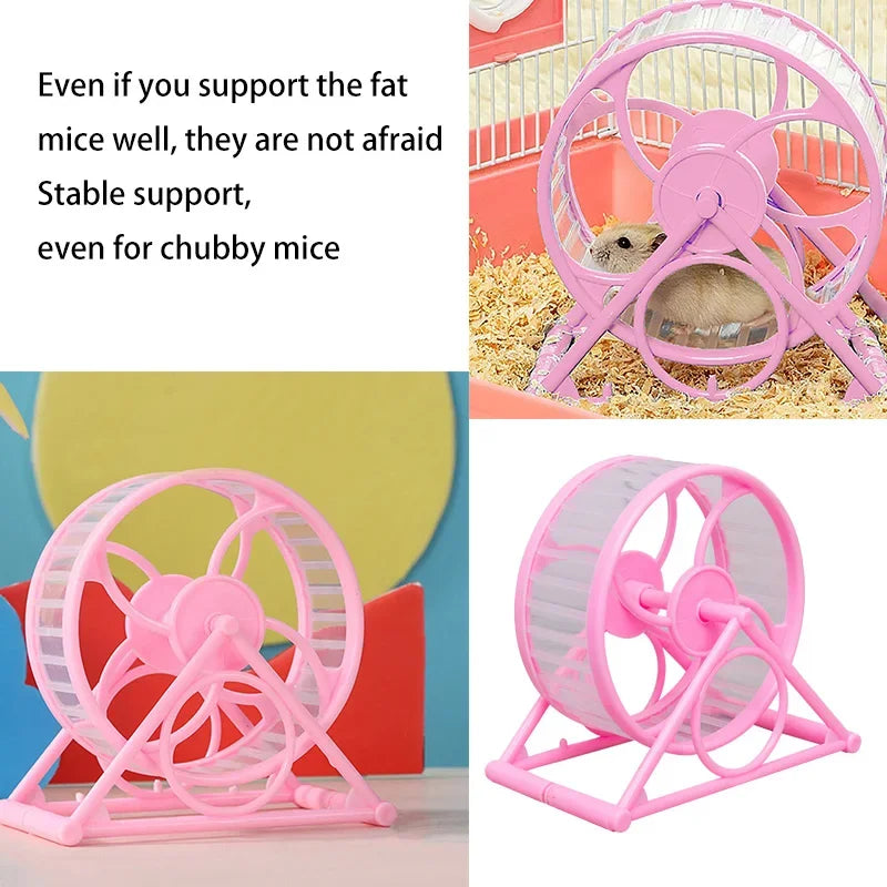 WhisperPaws Ultra Quiet Hamster Running Wheel Silent Design Anti Jam Technology For Nighttime Exercise