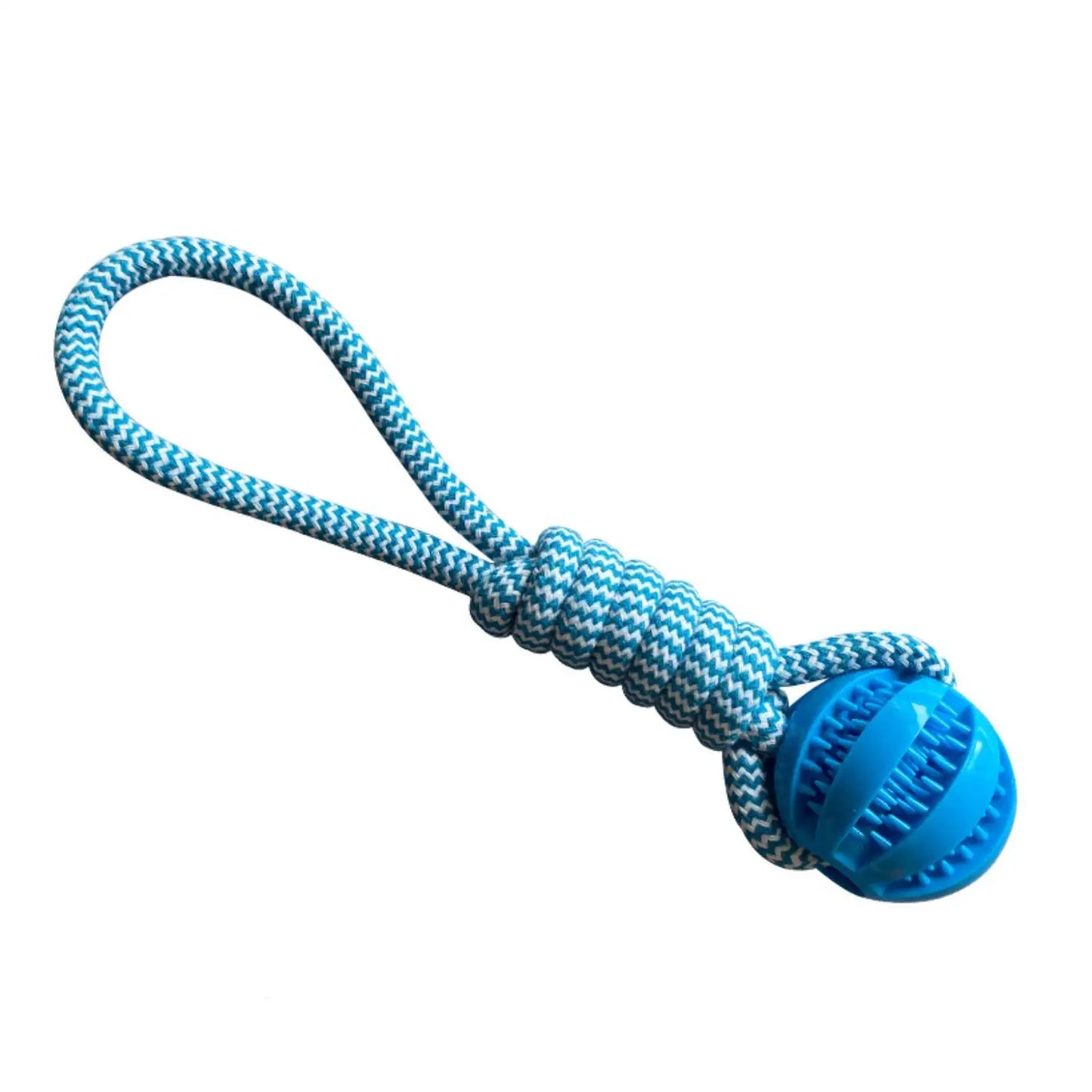 Interactive Dog Treat Ball with Rope