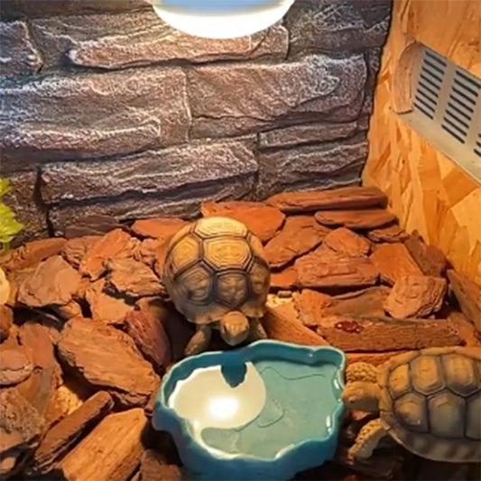 1pc - Versatile Small Reptile Feeding & Bathing Dish - Ideal For Lizards, Turtles - Reptile Supplies