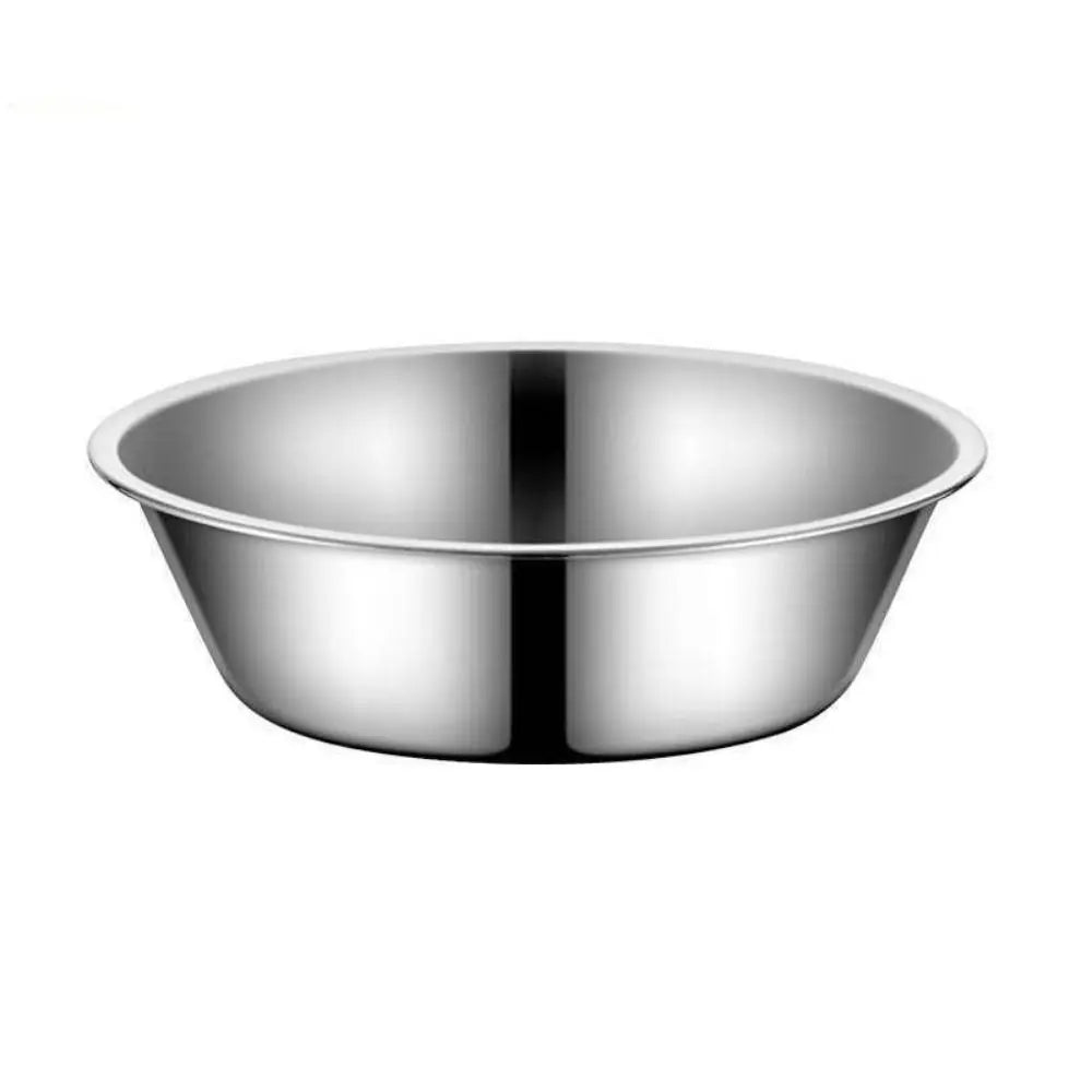 Pet Supplies Large Capacity Dog Bowl Stainless Steel Non-rust Cat Water Feeder Bowls Silver Cat Feeder Puppy