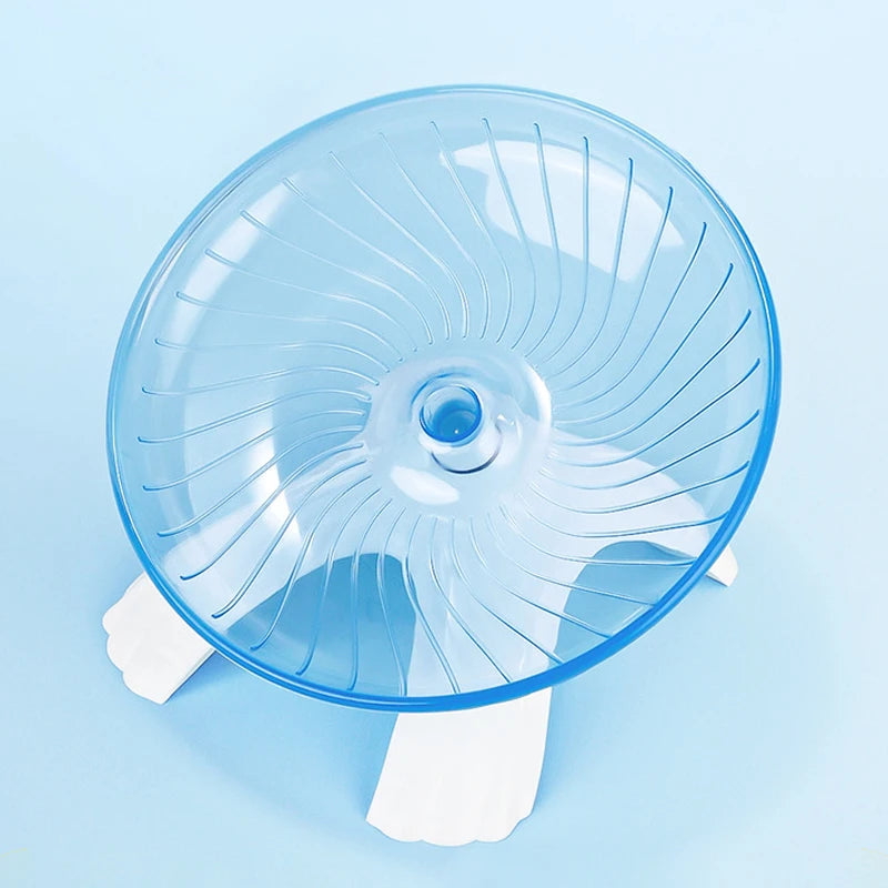 Hamster Running Disc Toy Sport Running Silent Transparent Small Pet Rotatory Jogging Wheel Wheel Toys Pet Hamster Cage Supplies