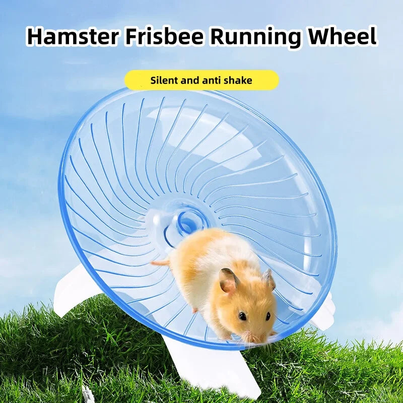 Silent Flying Saucer Hamster Wheel Easy Clean Anti Slip Exercise Running Wheel Spine Friendly For Dwarf Hamsters Gerbils Mice