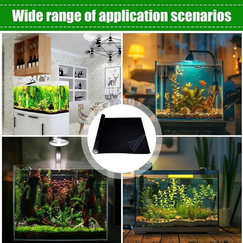 Black Aquarium Background Wallpaper Aquarium Background Static Cling Fish Tank Static Cling Aquarium Wallpaper Poster Decoration