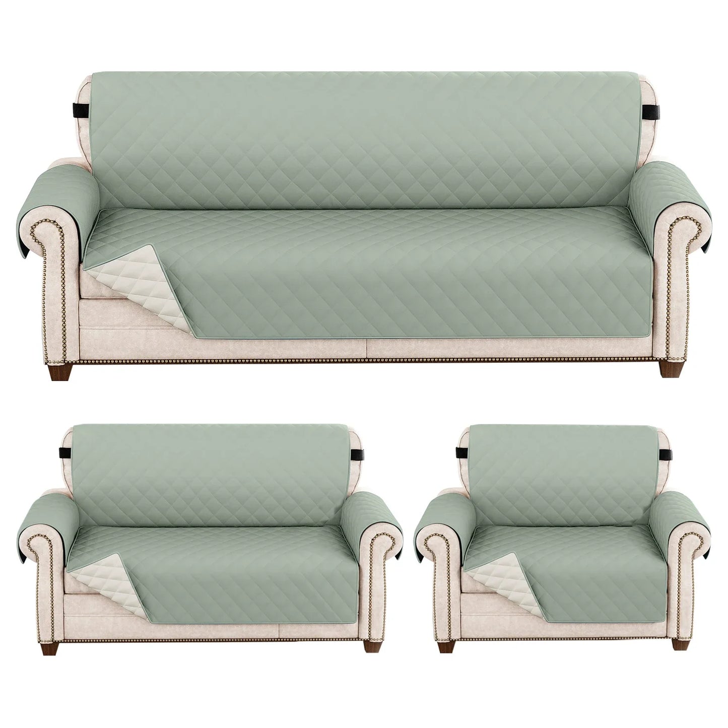 1pc Waterproof Sofa Cover Quilted Anti-wear Couch Covers for Dog Pet Kids Recliner Armchair Furniture 1/2/3/4 Seater Protect