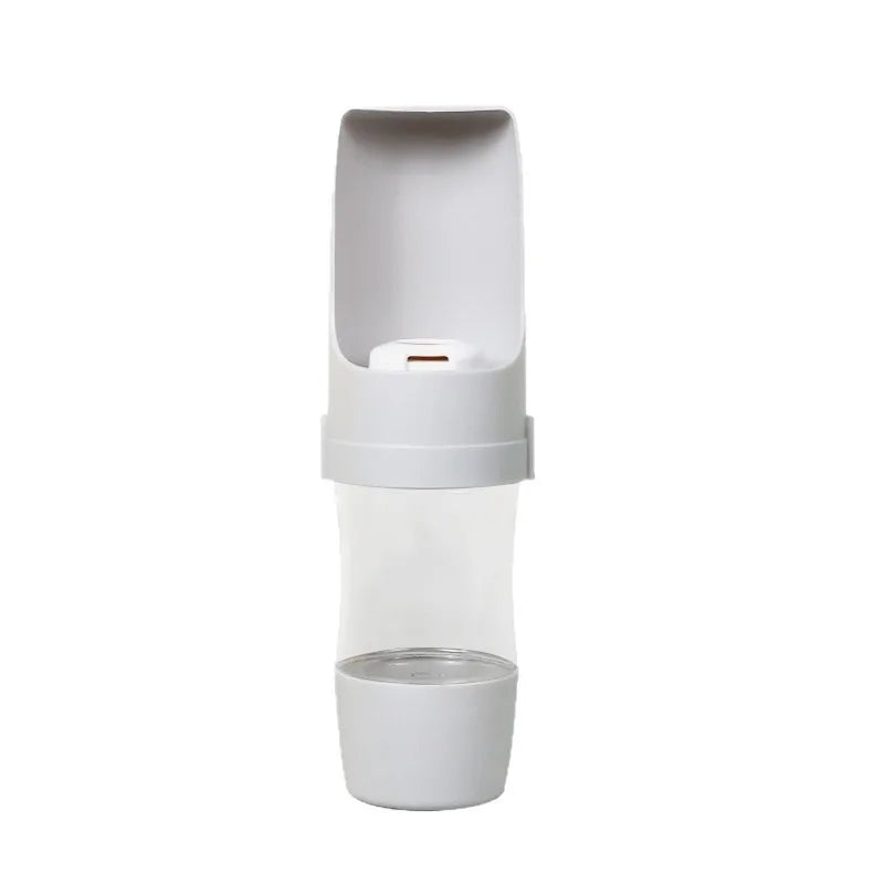 Portable Dog Cat Water Bottle With 500ml Capacity And Food Storage For Travel