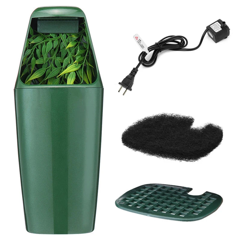 Automatic Water Dispenser Reptile Pet Water Filter Drinking Feeder Fountain for Amphibians Insects Lizards Turtles Frogs