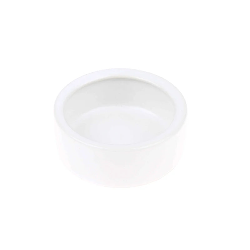 Reptile Food Bowl Anti-Escape Ceramic Feeder Dish Black White Reptile Water Bowl For Hermit Crab Gecko Chameleon Corn Snake