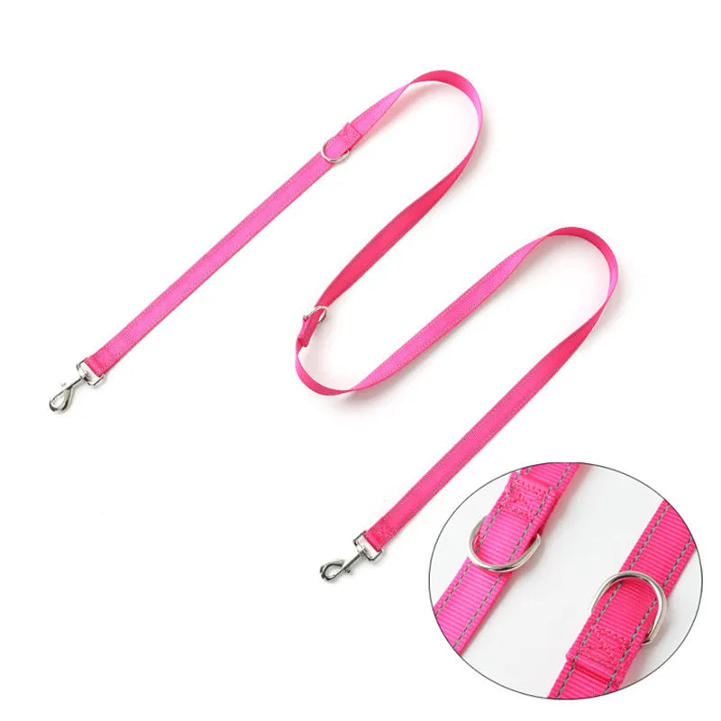 PawGuard Reflective Double Dog Leash Kit - Quick Release Dual Lead For Safe Two Dog Walks At Night