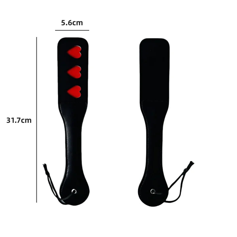 32CM High Quality Black Leather Horse Whip, Anti-slip Portable Equestrian Accessory for Outdoor Training