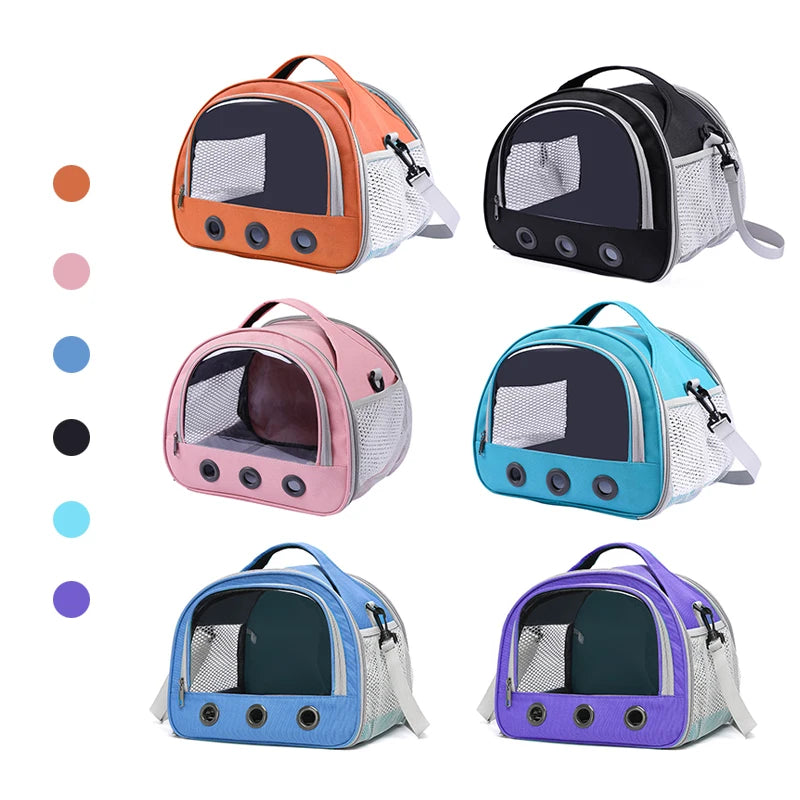 Portable Cat Carrier Bag Pet Cat Dog Bird Rabbit  Travel Bags Breathable Mesh Outdoor Tent Carrier Outgoing Pets Handbag