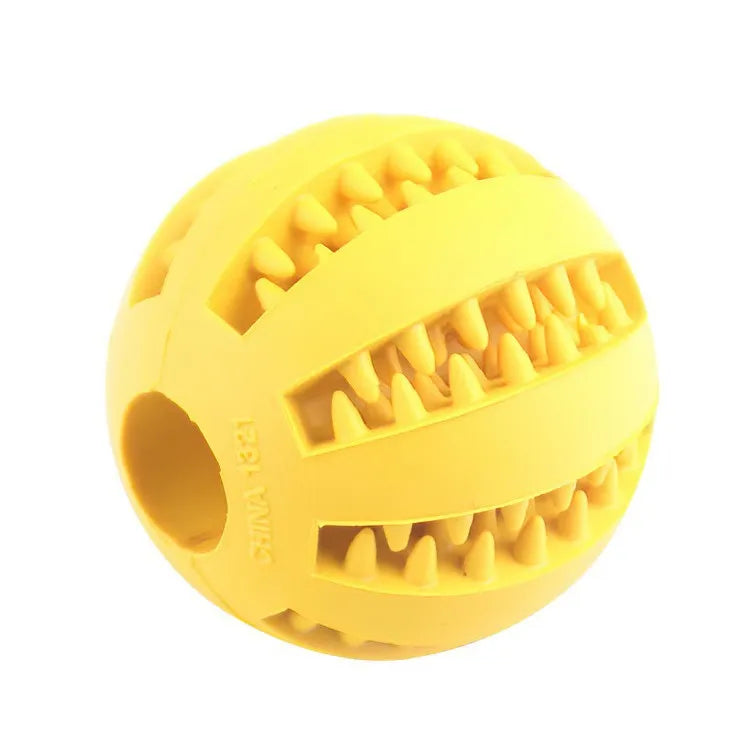 PetPeak Dog Toy Ball Non Toxic Bite Resistant Chew Toy With Treat Feeder Durable Safe Rubber Fetch Play