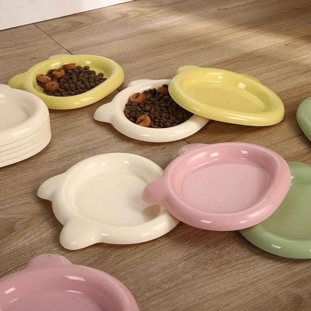 Durable Plastic PP Cat Bowls Cute Ins Kitten Bowl Little Bear Pet Supplies for Puppy Cat Home & Garden