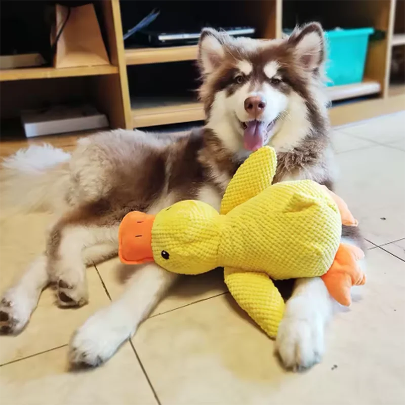 Plush Stomping Duck Dog Toy