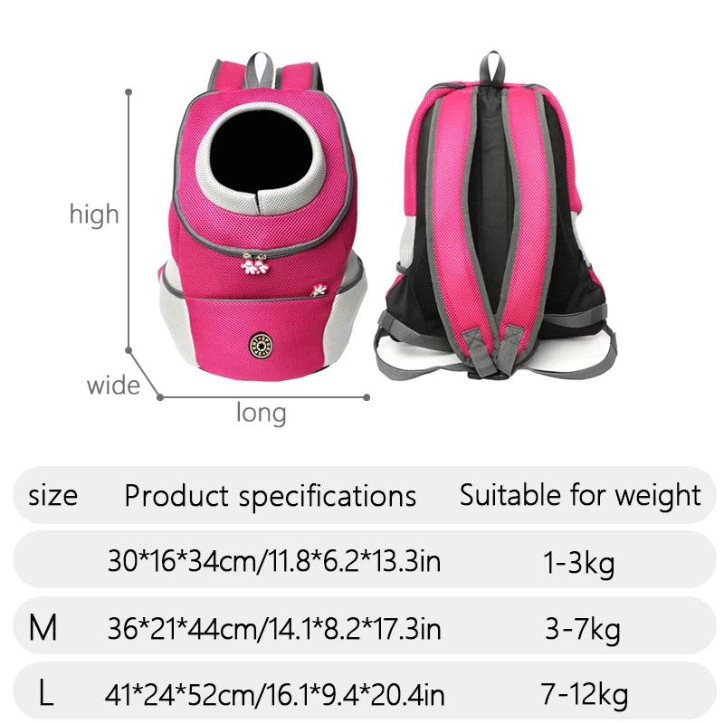 TrailPaw Dog Carrier Backpack - Breathable Hands Free Fit