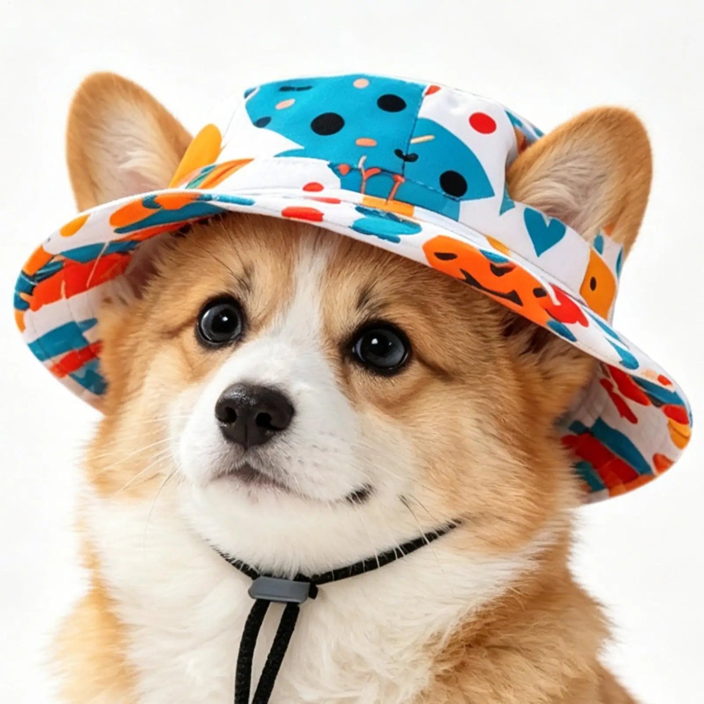 1PC Pet Sun Hat Adjustable Pet Sun Hat Cat Dog Breathable Dog Sunshade Hats Outdoor Travel Pet Fisherman Hat Sun Protection