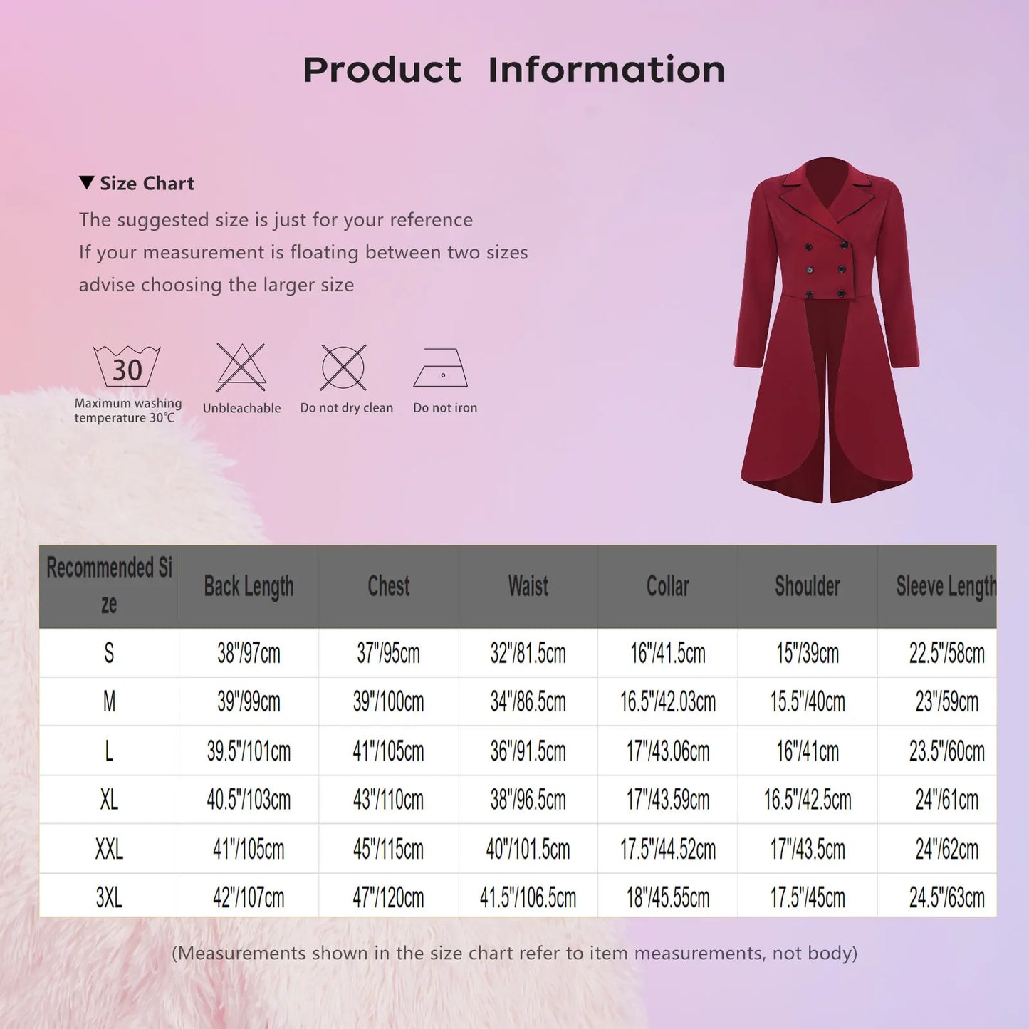 Womens Equestrian Dressage Jacket with Flared Skirt And White Piping Outerwear Long Sleeve Double-breasted Horse Riding Tailcoat